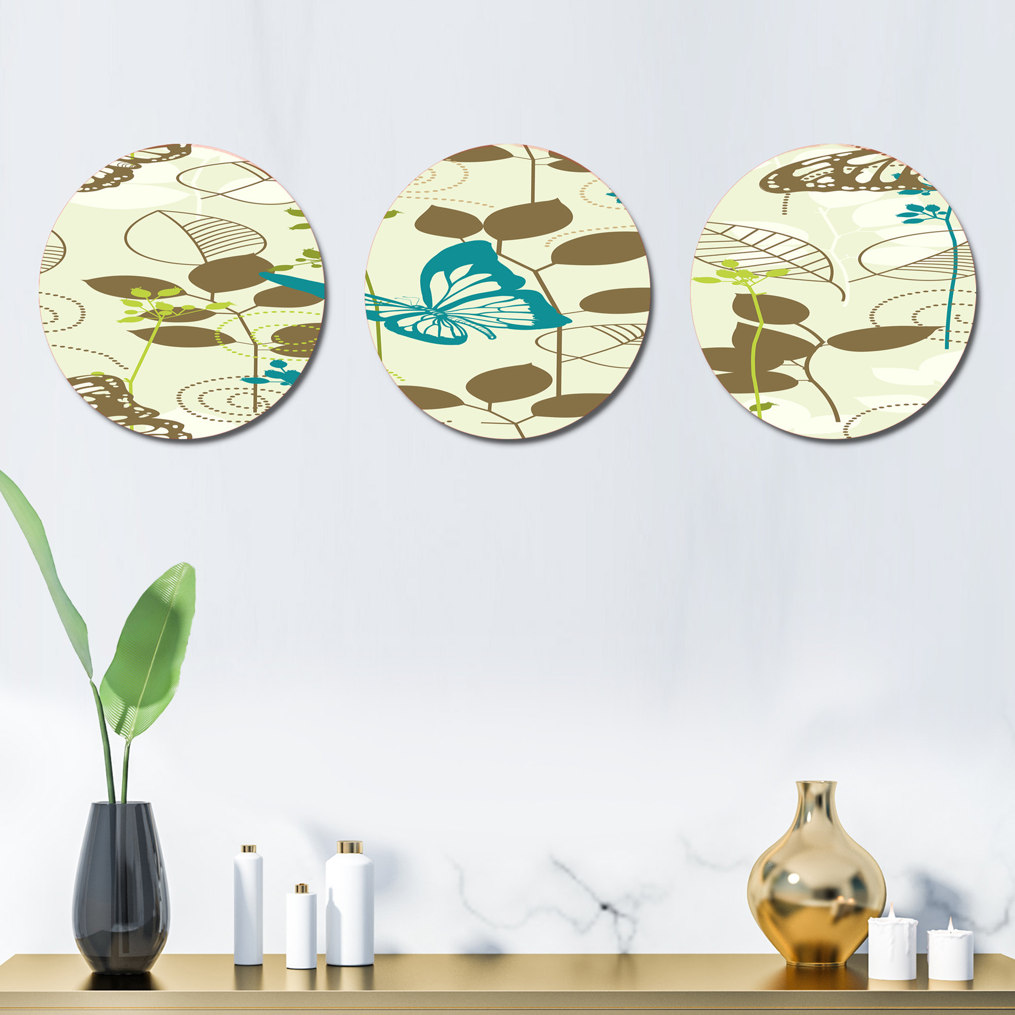 East Urban Home Abstract Wall Decor on Metal | Wayfair