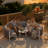 6 - Person Aluminum Patio Conversation Furniture Set with Table-1987669878