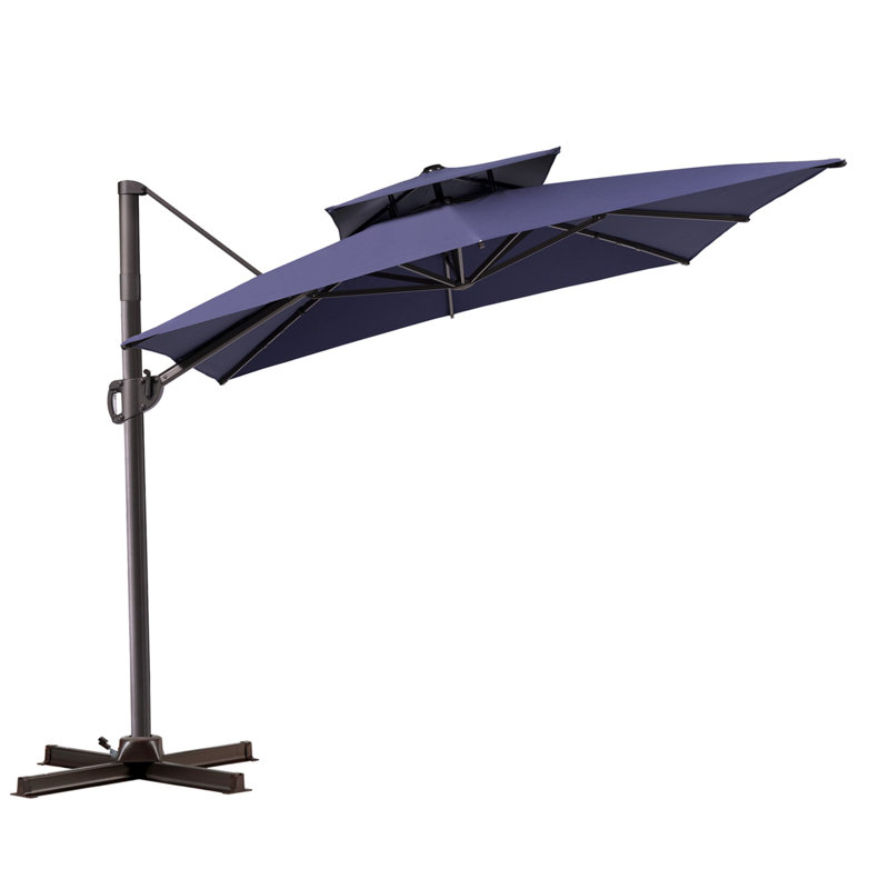 Jauhen 128' X 104'  Cantilever Umbrella, Weighted Base Does Not Include, Marine