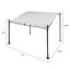 Blumfeldt Allure 0.5m x 2m Metal Pergola-32928264