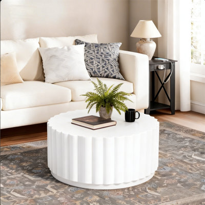 Round Petal shape Coffee Table , for outdoor and indoor use by Wrought Studio