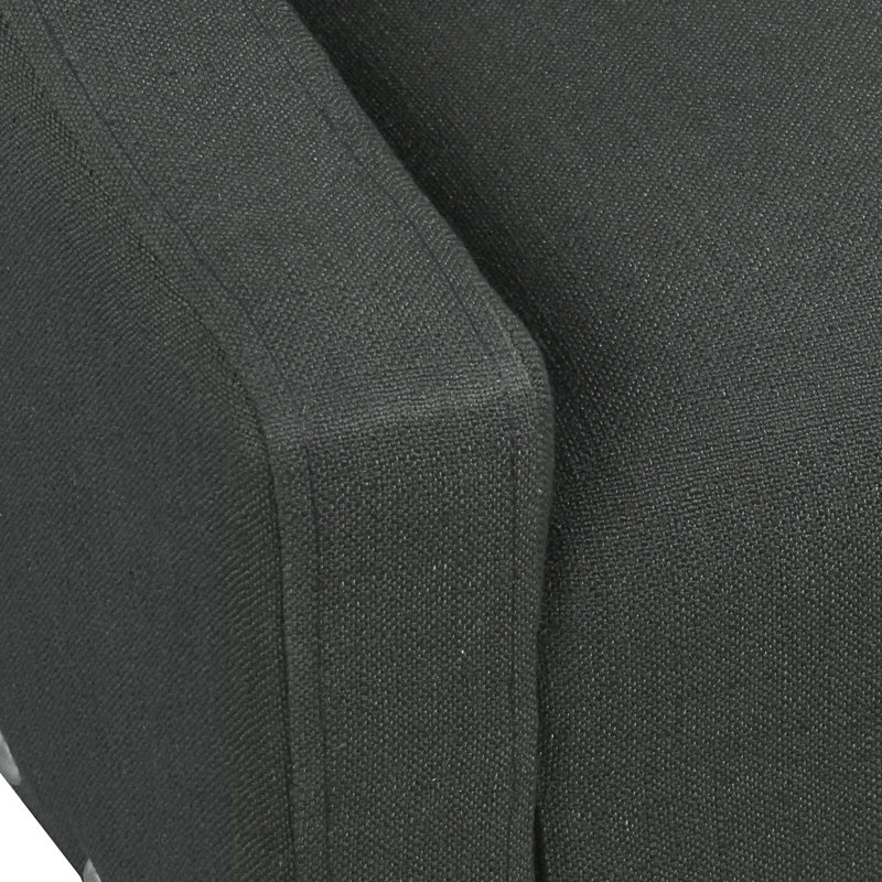 Ashland Upholstered Armchair, Dark Charcoal