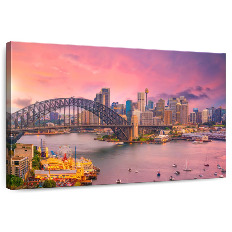 Nicci, rose, port de Sydney, horizon, H 8 po x l 12 po