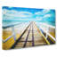 Pier Leading To The Ocean - Wrapped Canvas Print-56634337