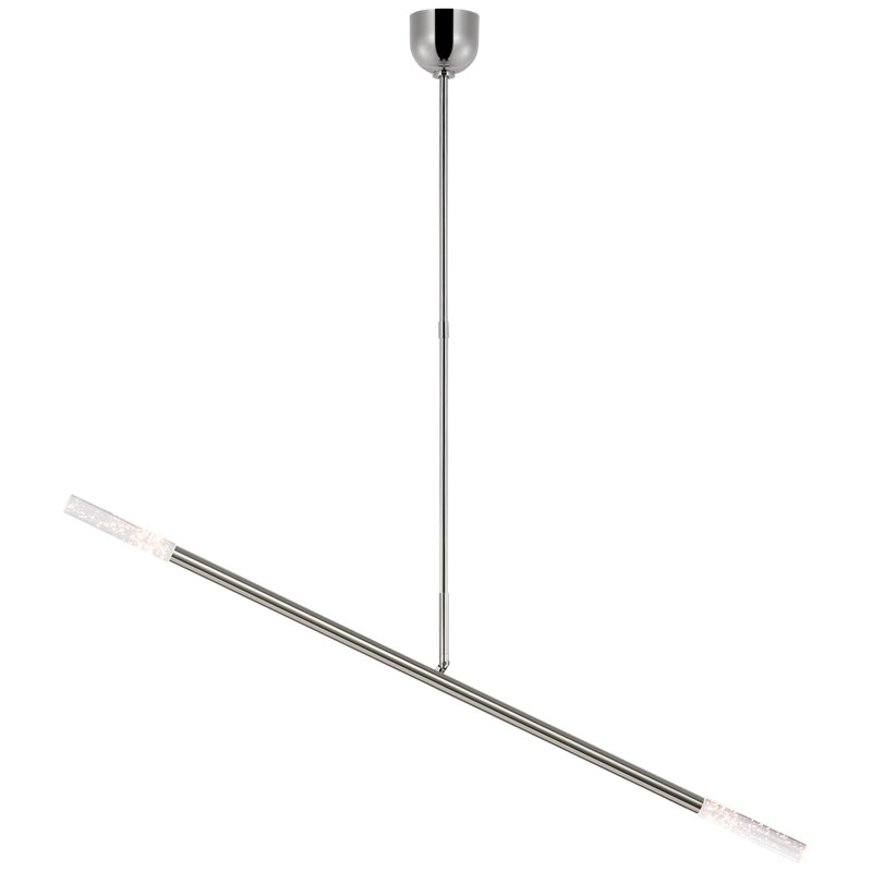Rousseau 2 - Light LED Chandelier, Polished Nickel