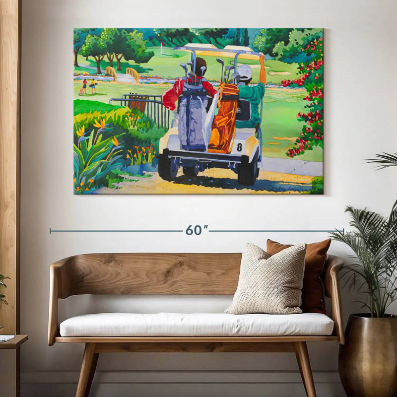 Senne The Golfers, H 34 po x l 51 po