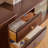Retro style retractable solid wood TV cabinet
