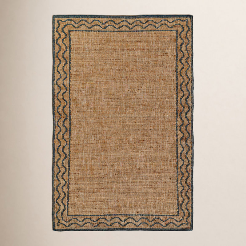 Erin Gates by Momeni Orchard Ripple Slate Hand Woven Wool and Jute Area Rug, Rectangle 9' x 12'