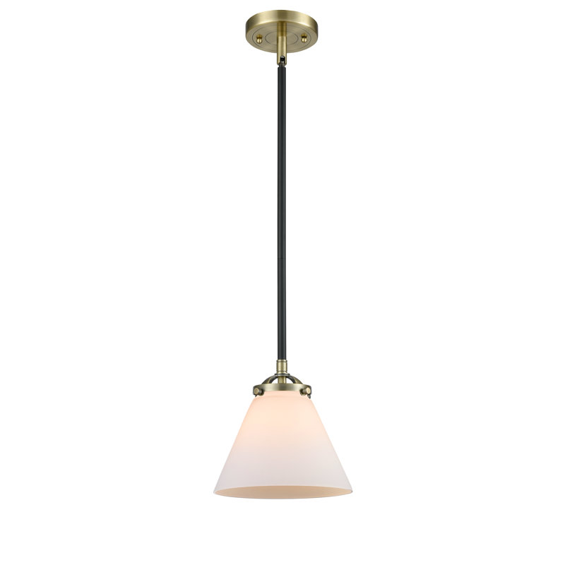 Alysbury 1 - Light Single Pendant, Black Polished Nickel, Clear, No Bulb Included