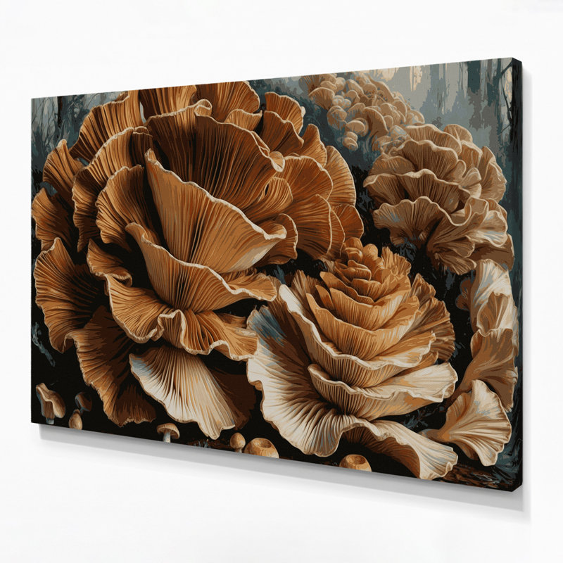 Art mural sur toile "Légumes Maitake", 8" H x 10" W
