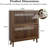 Slim Shoe Storage Cabinet With Louvred Flip Drawers, Freestanding Shoe Organizer For Entryway, Compact Shoe Rack With Adjustable Partitions And Durable Design