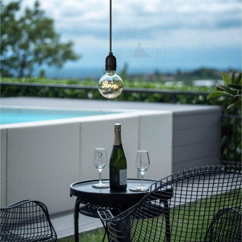 1 - Light Black Single Pendant