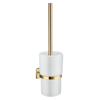 Wall mounted toilet brush - square escutcheon 