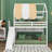 Full Size House Bed With Canopy & Slide, Built-In Bookshelves, Solid Wood Loft Frame For Kids Teens-816236359