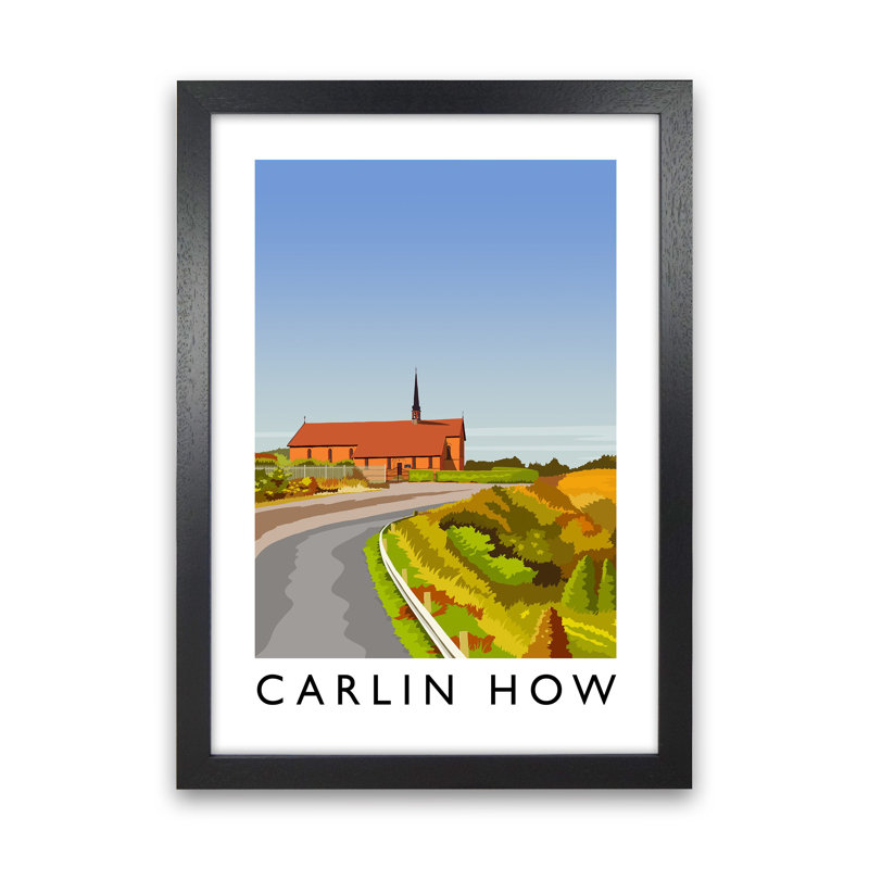 Carlin How Portrait 1 Piece Wall Art, 34cm H x 25cm W x 3cm D, Black Framed