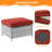 Adey 5 - Person Patio Conversation Set with Cushions-2062568974-2016548994