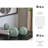 Set Of 3 Ceramic Orbs With Wavy Design – Modern Decorative Accents For Home & Office