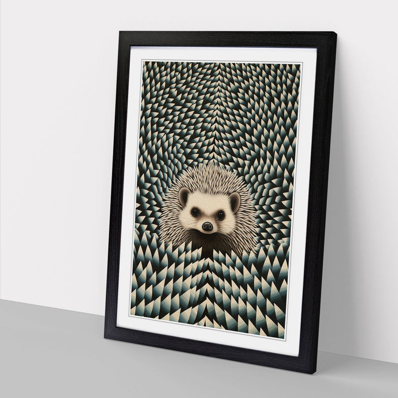 Hedgehog Op - Framed Print