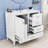 36 " W Freestanding Standard Free Standing Single Double Single Vanity Bathroom Vanity With Ceramic Top-1526625129