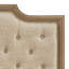 Lit en bois Victoria avec tête de lit tapissier et tiroir de rangement intégré