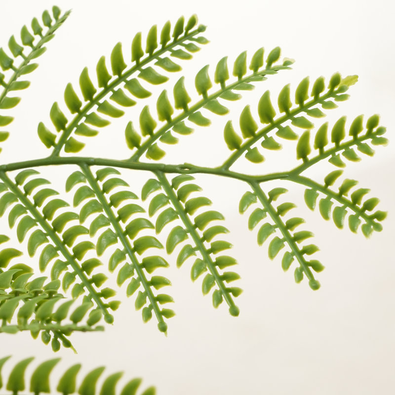 Grand arbre jacaranda artificiel AdFT de 7 pi dans un pot à fleurs blanc, faux arbre, plante artificielle - feuilles vertes réalistes, arbre de sol moderne - Home Decor