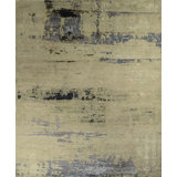 Contemporary One-of-a-Kind Rectangle 8' X 9'9" Hand Knotted Area Rug