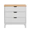 Genovese Solid Wood 76cm W 3 - Drawer Chest of Drawers