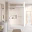 Porte de douche encadrée avec verre transparent l 60 po x H 76 po Ennis-101281907