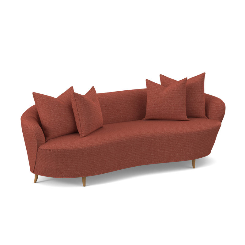 Boomerang Sofa, Amber, Filigree Ivory 100% Polyester