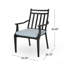 Chaises de salle à manger en bois durable, acacia noir, utilisation moderne pour la maison et l'extérieur