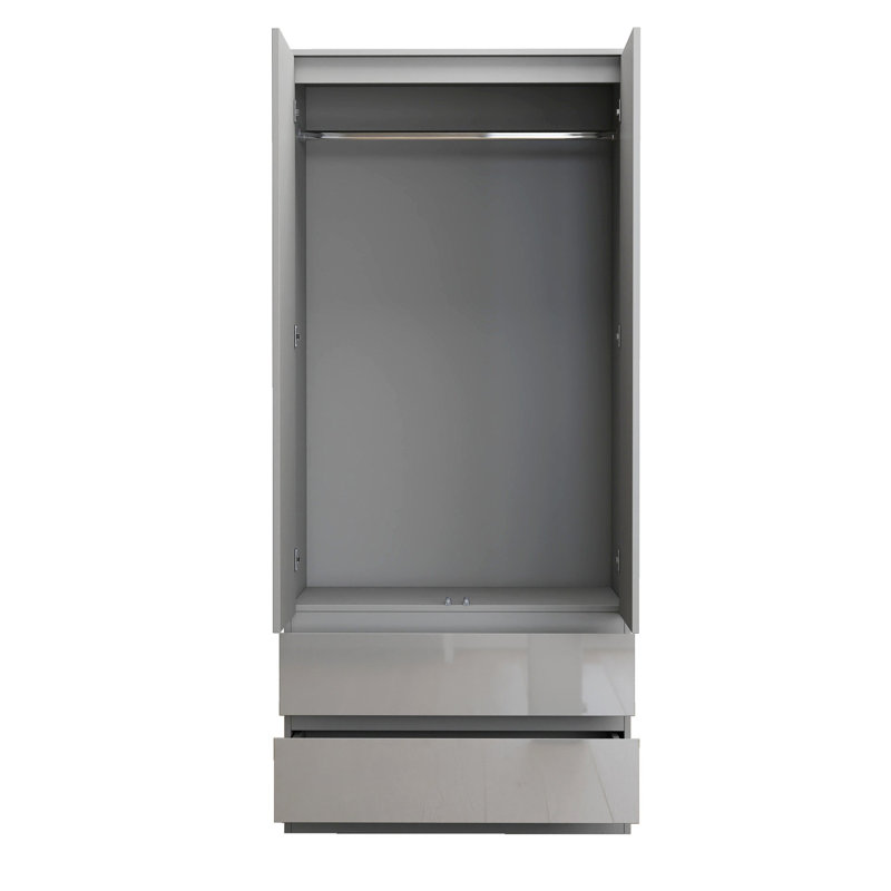 Soho 2 Door Wardrobe, Grey