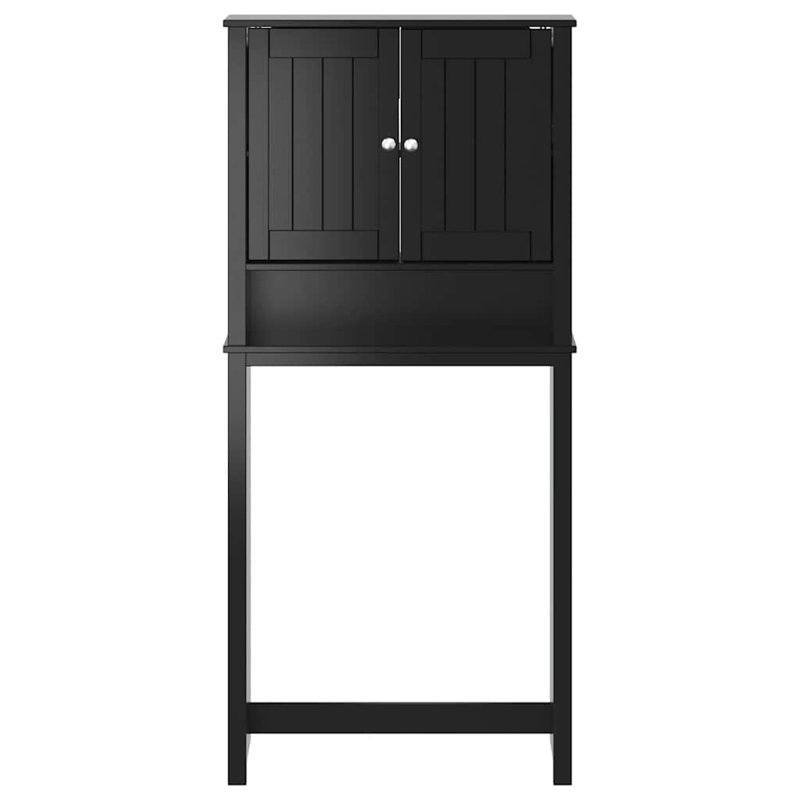 Rangement mural au-dessus de la toilette Laylarae, Noir, H 64,8 po x l 29,9 po x P 10,6 po