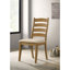 Ensemble de 2 chaises d'appoint en bois de chêne brun Sammy, ensemble de 2 chaises d'appoint, fauteuil d'appoint, fauteuil d'appoint moderne