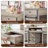 Multifunctional TV Stand Dog Crate with Two Drawers and Removable Partition, Ideal for Keeping Two Medium-Sized Dogs Comfortably-1301632204