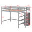 Lit mezzanine double avec garde-robe-119971401