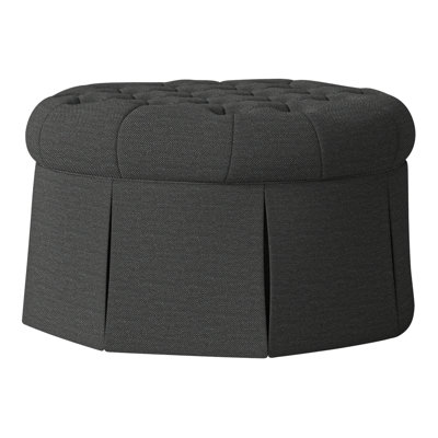 Alma 35" Tufted Round Cocktail Ottoman