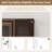 Display Cabinet With Acrylic Glass Doors,3-Tiers Curio Cabinet With LED Lighting For Collectibles, Collectibles Toy Organizers Rack & Display Shelf Display Case Storage Cabinet, Black-842006211