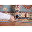 Tapis de couloir bleu clair Kazak