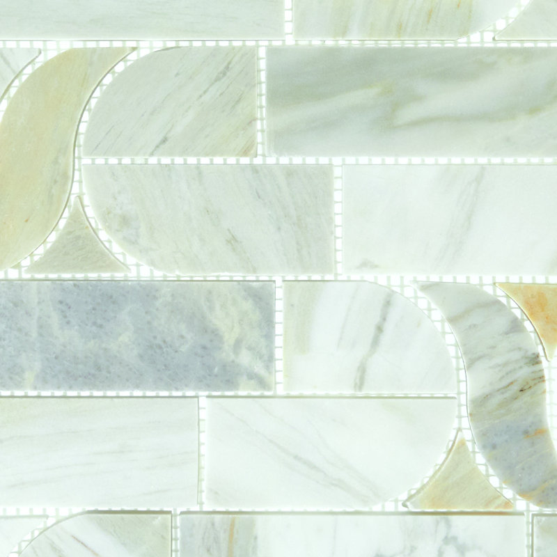 Carreau de mosaïque en pierre naturelle PIETRA Divina, gris