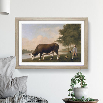 The Lincolnshire Ox by George Stubbs - Framed Print
