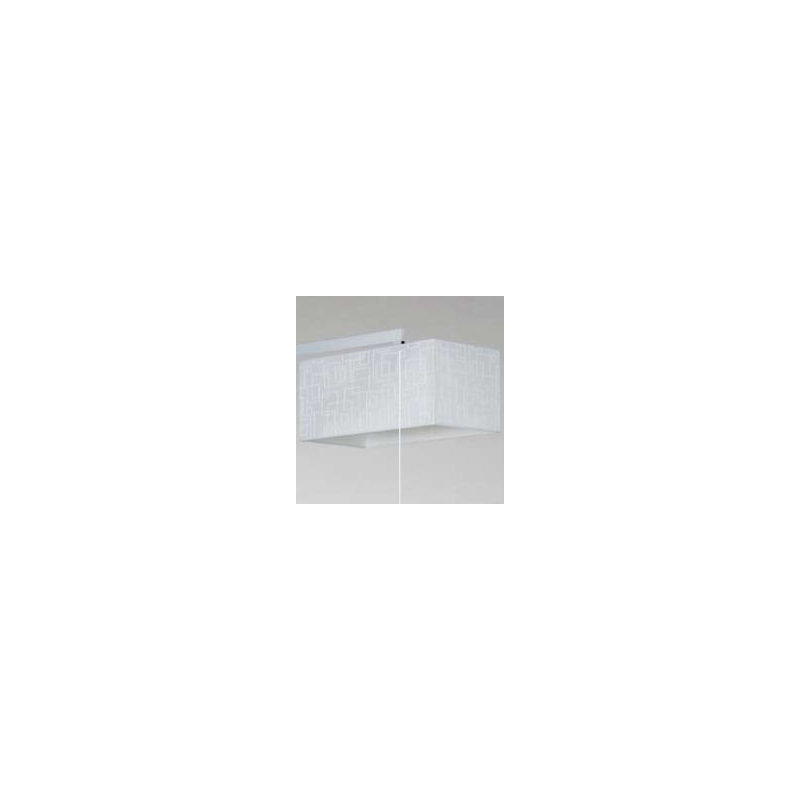 Bannock 20cm H Cotton Rectangle Lamp Shade, White