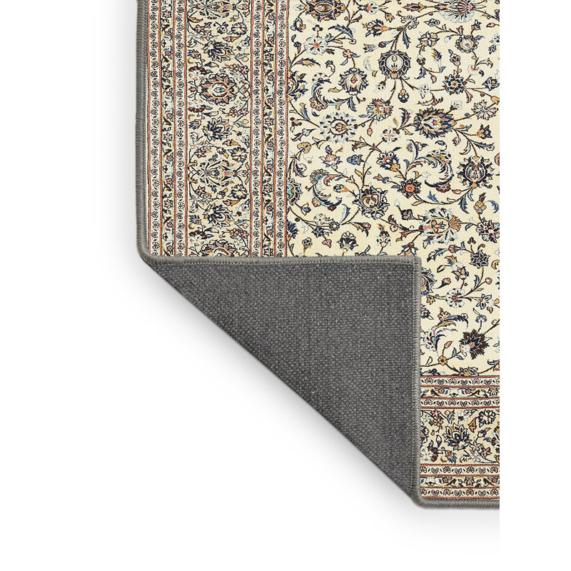 Tapis beige/gris traditionnel Broomhedge, Rectangle 4 pi x 6 pi