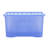 Wham Crystal 60L Plastic Storage Box Pack of 3 Tint Sparkle Blue