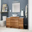 Meuble-lavabo autoportant simple 47,2 po avec plateau en céramique Anusca