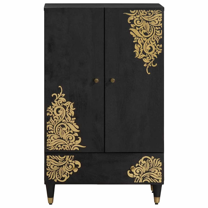 Solid Wood Rectangle Accent Cabinet