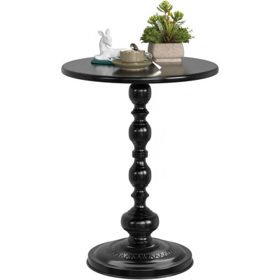 Petite table d'appoint, table de bout ronde pour table d'appoint, table de canapé avec plateau télé, table basse à piédestal pour le salon