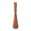 Grand vase décoratif en forme de sablier brun plissé fabriqué à la main en bois Chrostoph-1800203817