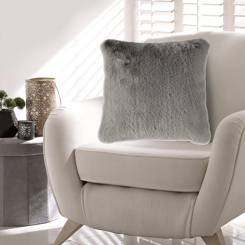 Ensemble de coussins décoratifs en polyester gris 4 po, 20 po Difi