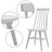 Alvie Solid Wood Cross Back Side Chair-99057959