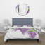 Branches de glycines mauves - ensemble de housse de couette traditionnel - microfibre de polyester-66393668